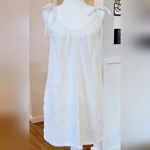Barely Worn- OLD NAVY - Pure White Spaghetti Strap Shift/Sundress, Size Small